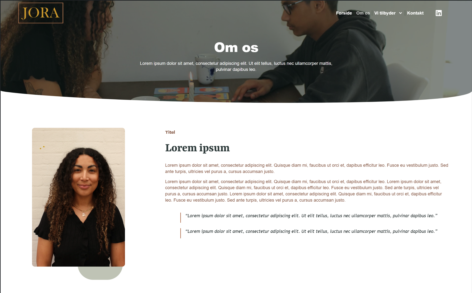 Joraliv Om os page