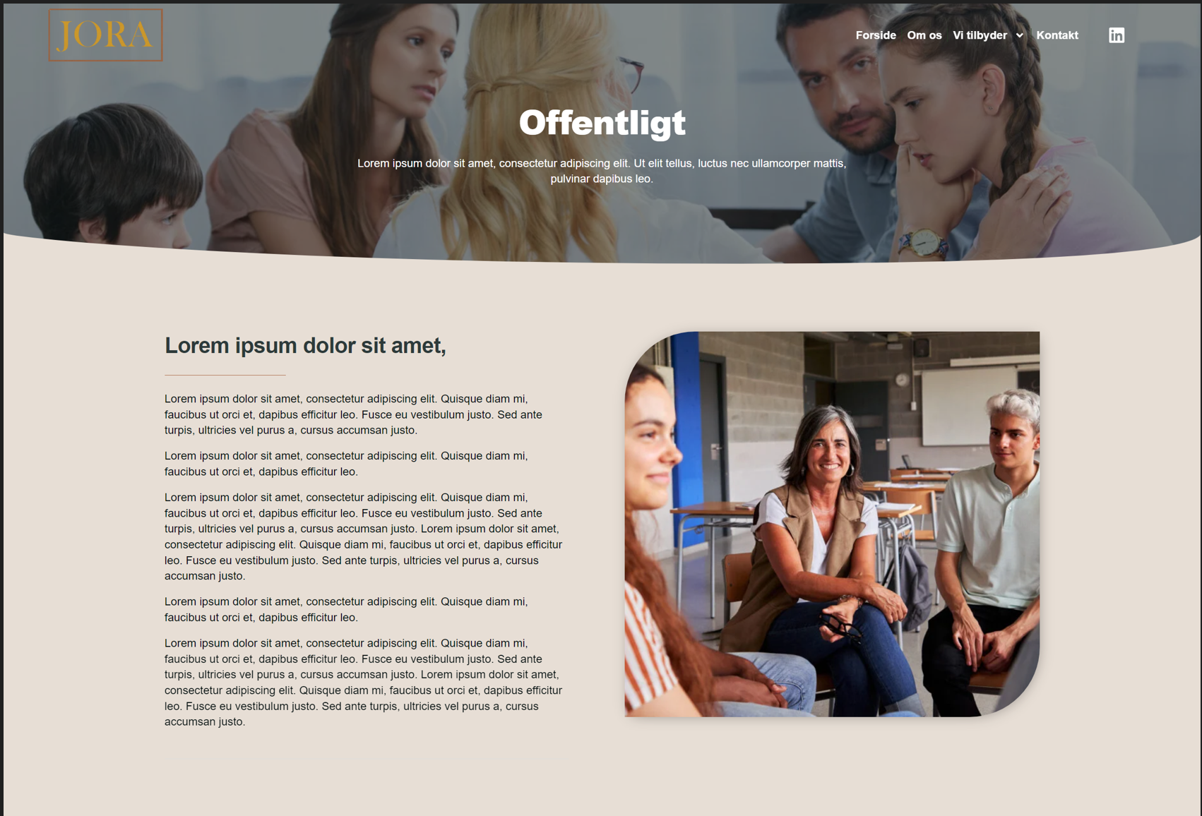 Joraliv Om os page